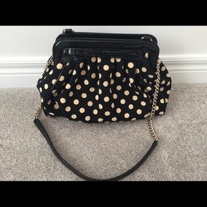 Kate spade polka dot purse in excellent used condition.